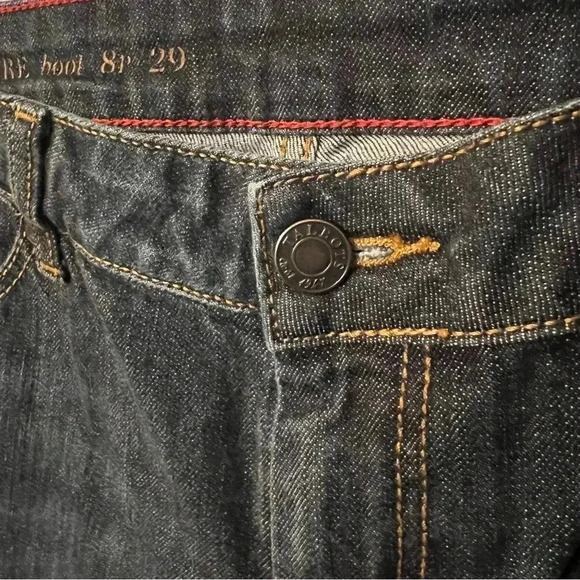 Talbots Signature Bootcut Denim Jeans Womens Size 8 Petite 29 Waist Dark Wash - Picture 2 of 6